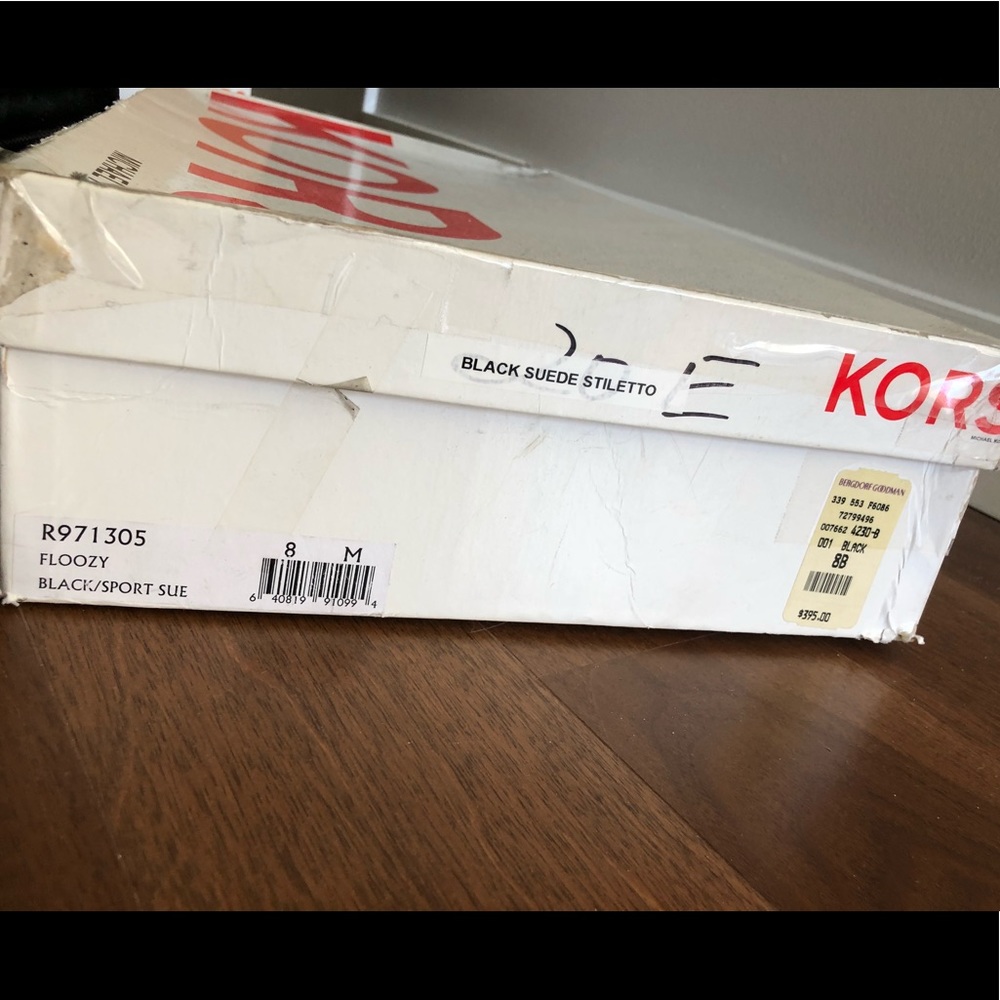 Michael Kors Floozy Black Suede Stiletto Boot - 8 - Picture 6 of 6